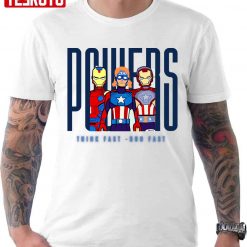 Captain Power 200 To The People Think Fast Run Fast Chad Powers Inspired Unisex T-shirt