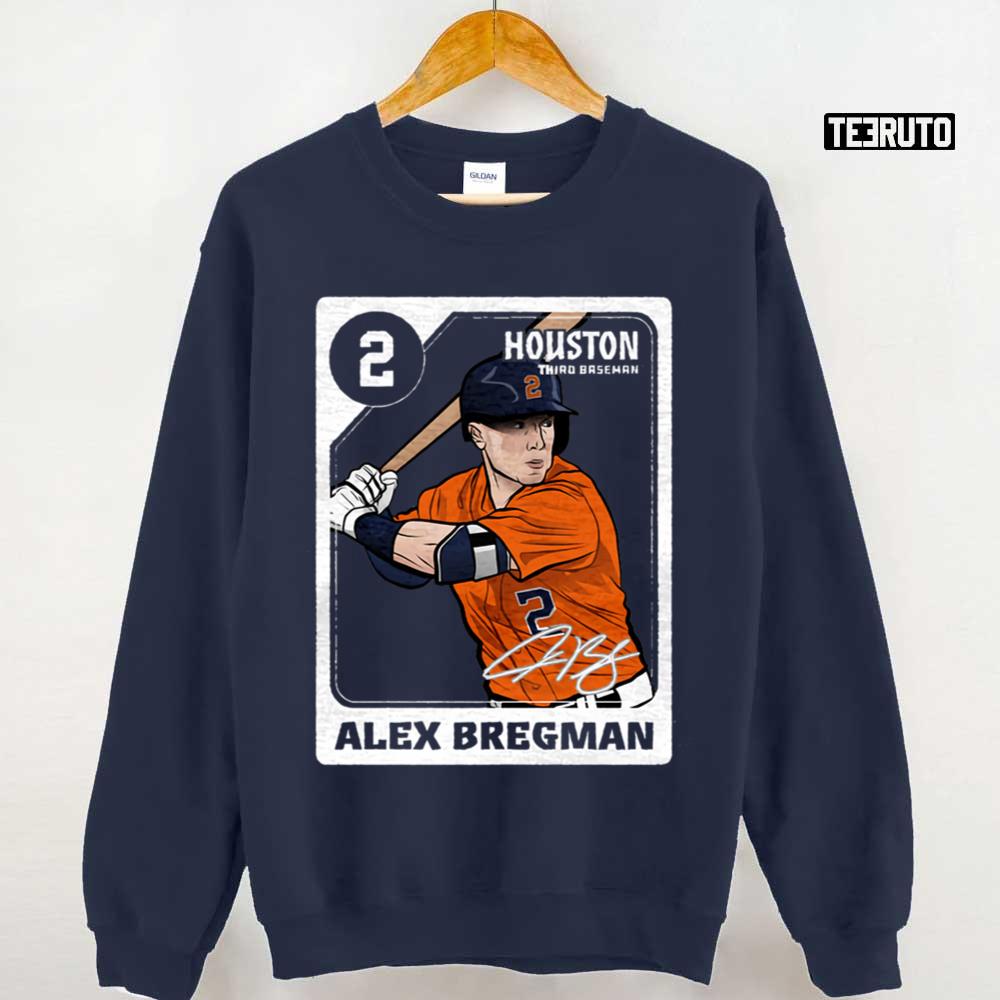 Card Signature Houston Astros Alex Bregman Unisex Sweatshirt