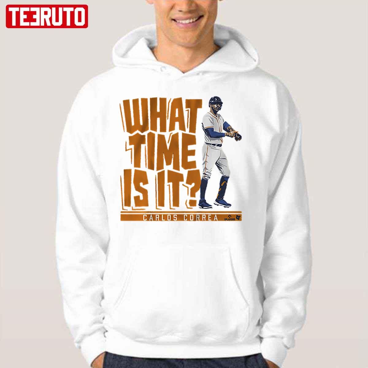 Carlos Correa What Time Is It Houston Astros Unisex Hoodie