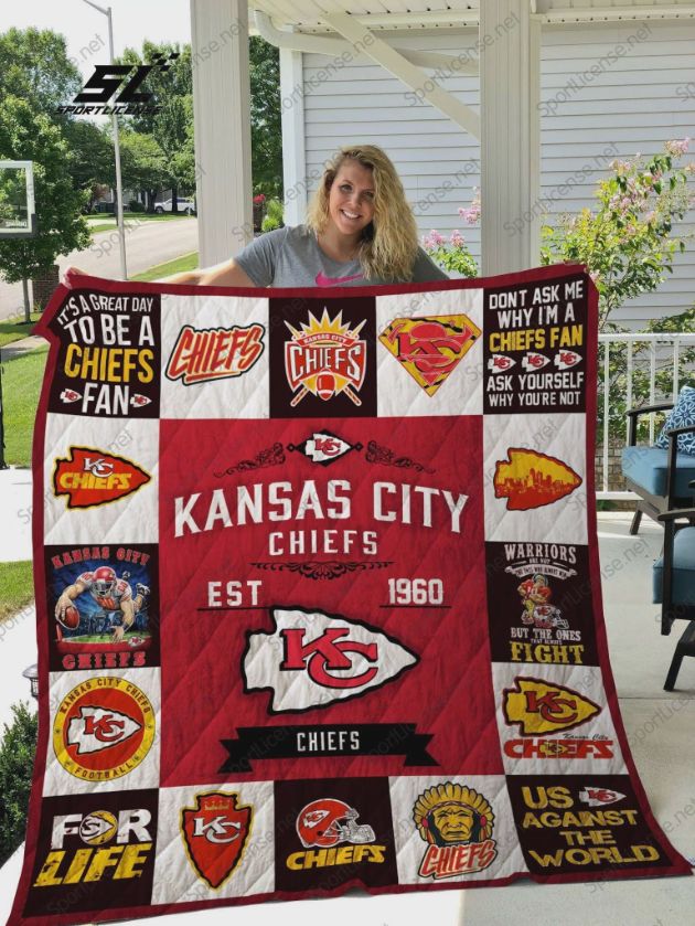 Chiefs Kansas City Chiefs Ver Collection Quilt Blanket - Teeruto