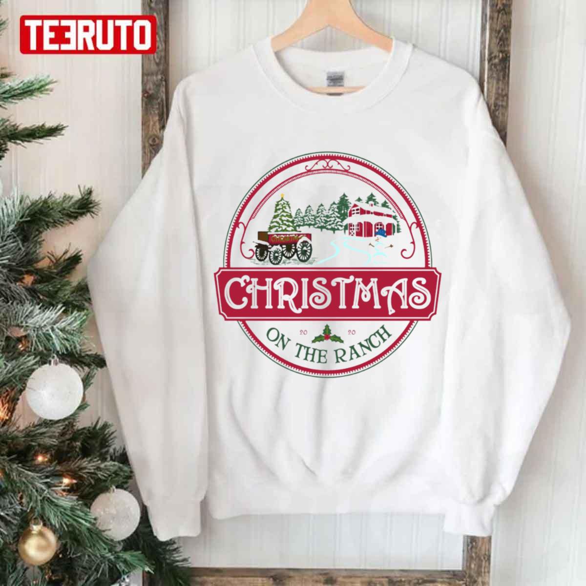 Christmas On The Ranch Happy Logo Unisex Sweatshirt