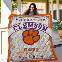 Clemson University Ncaa Clemson Tigers Collection Quilt Blanket