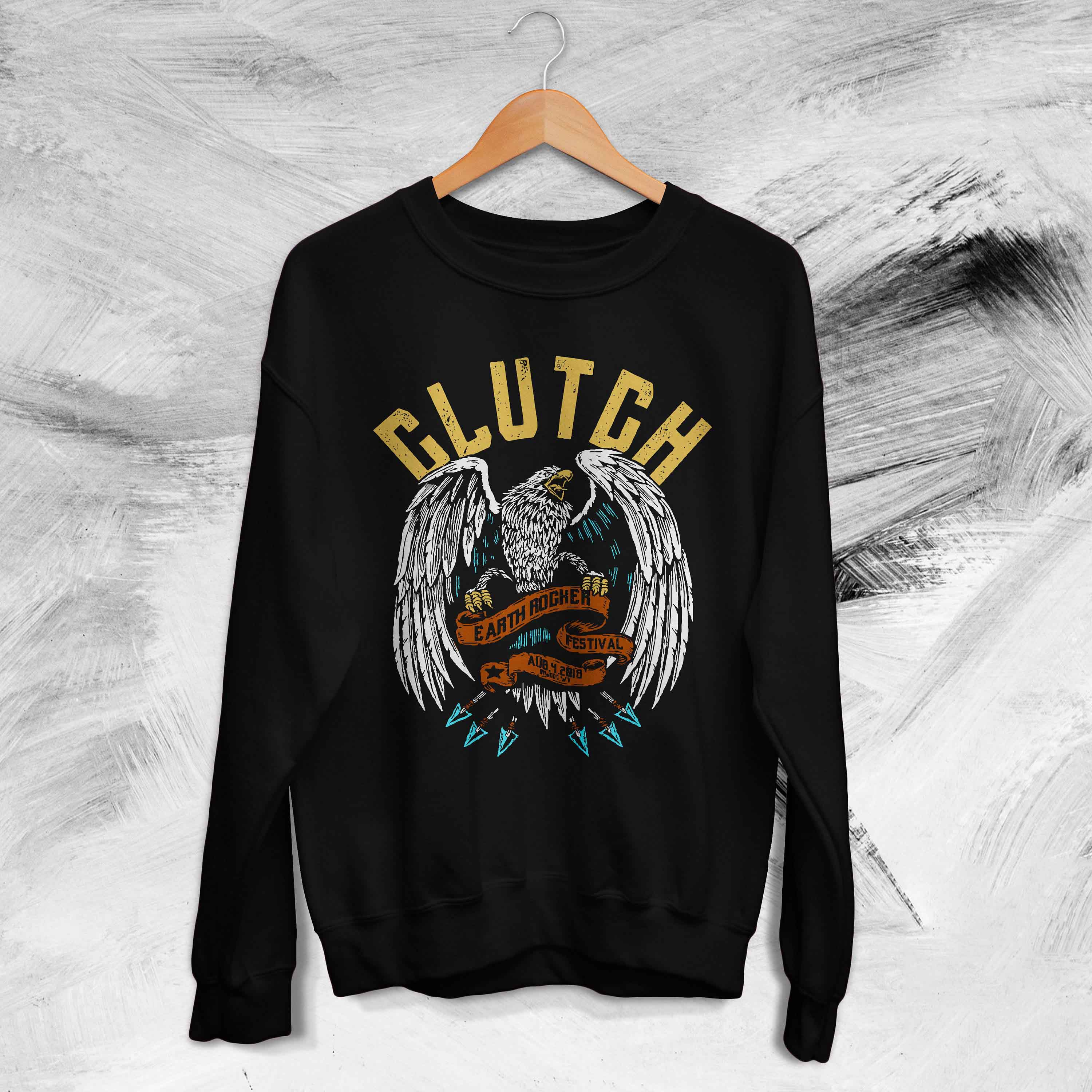 Clutch Band Earth Rocker Concert Vintage Rock Music Unisex Sweatshirt -  Teeruto