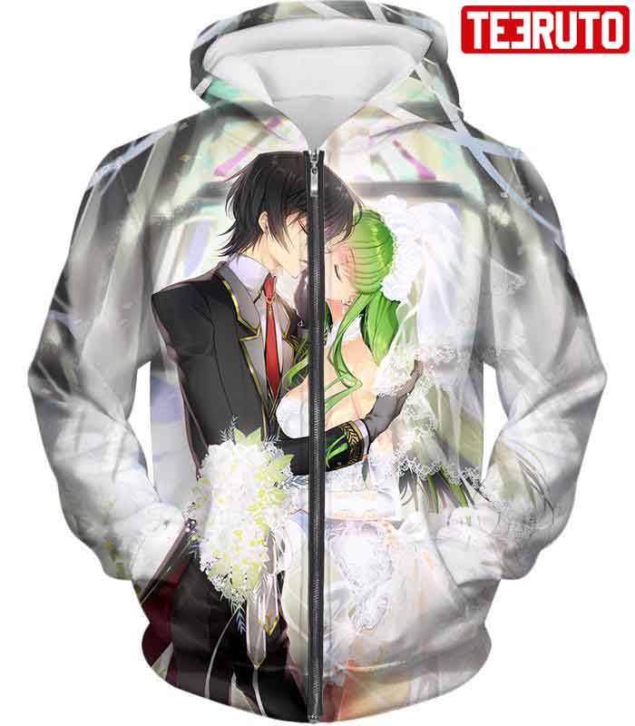 Green Haired Immortal Witch C.C. Code Geass Anime Poster Hd 3d Aop Hoodie -  Teeruto