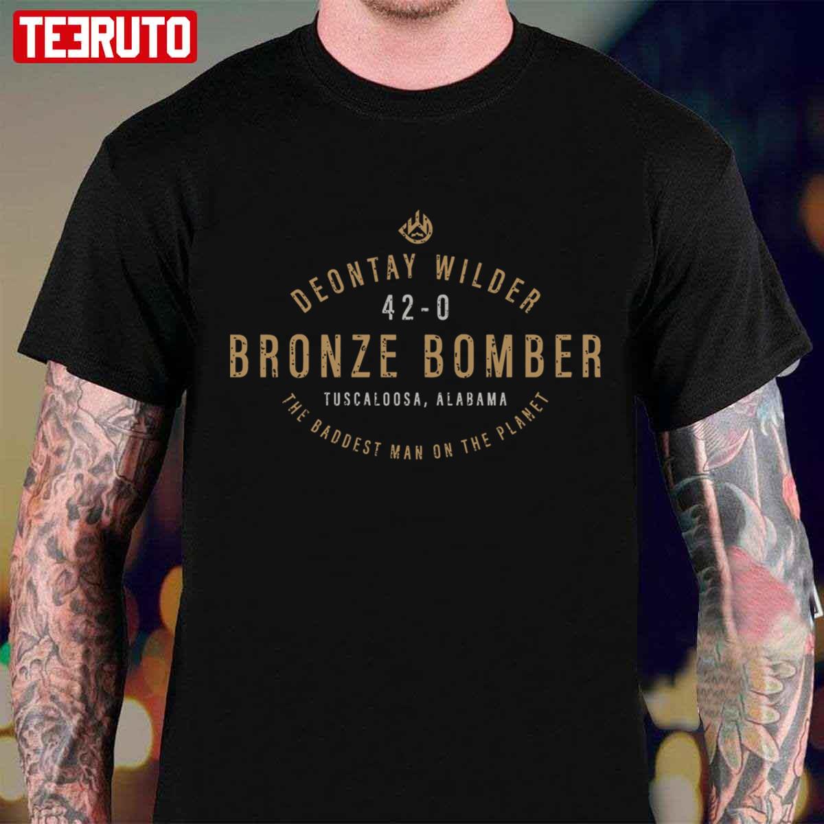 Contemporary Does Not Forsake Tradition Bronze Bomber Deontay Wilder Unisex T-shirt