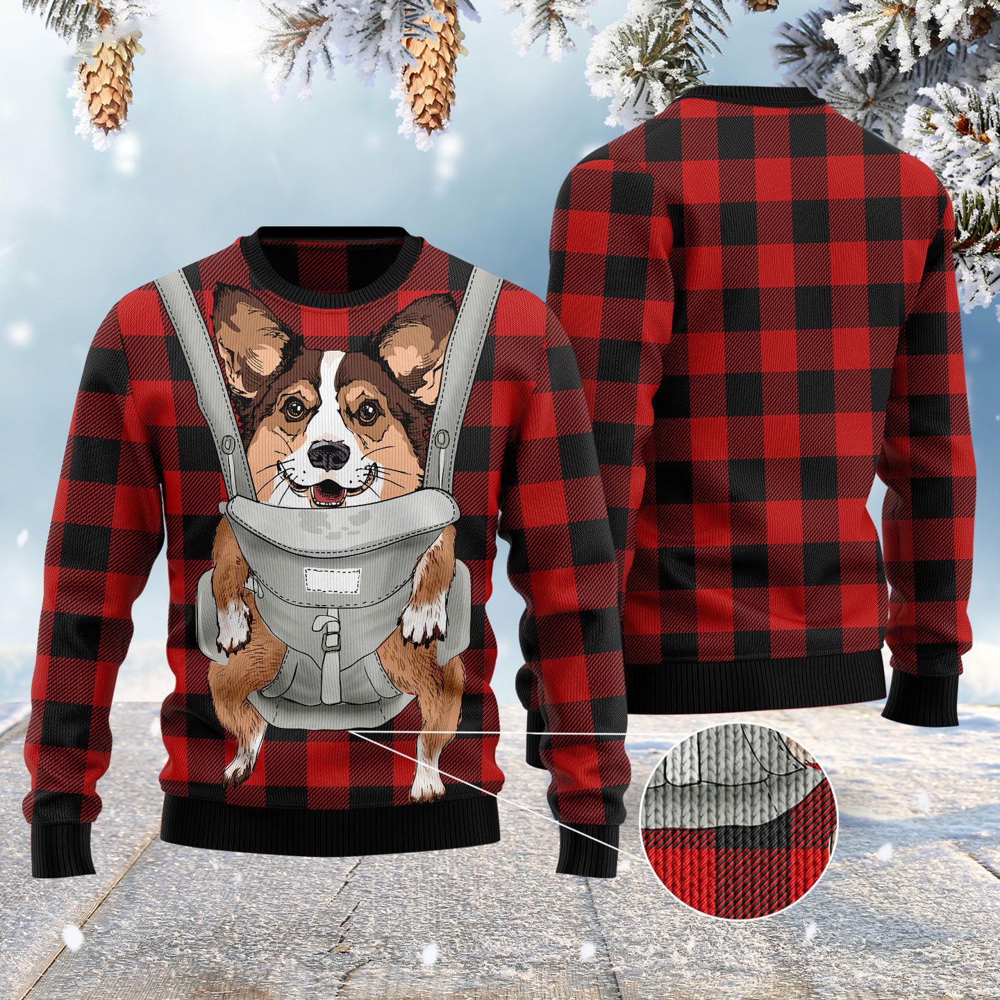 Corgi Dog All I Want For Christmas Is More Corgi Dog Ugly Sweater
