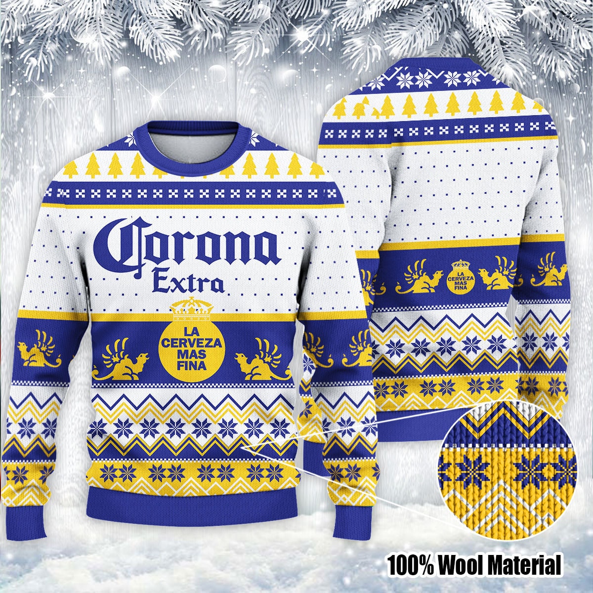 Corona Extra Beer Lover Ugly Christmas Sweater