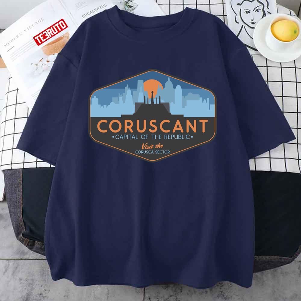 Coruscant Capital Of The Republic Star Wars Design Unisex T-shirt