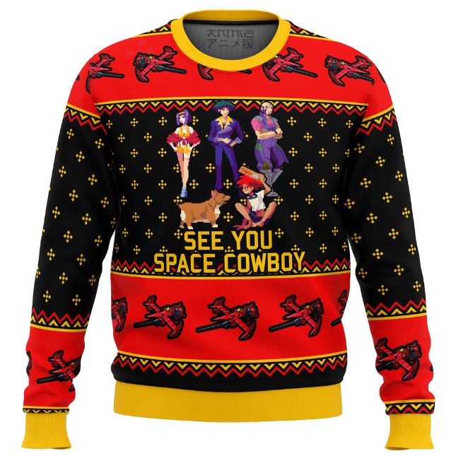 Cowboy Bebop See You Space Ugly Wool Knitted Sweater