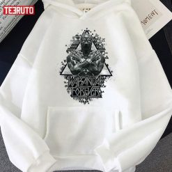 Crossed Arms Geometric Design Black Panther Unisex Hoodie