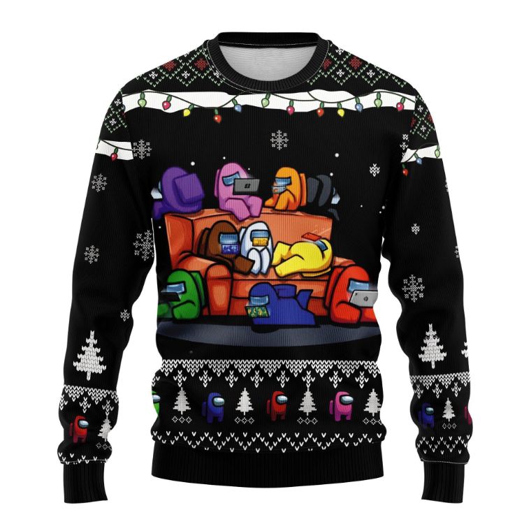 Cute Among Us Ugly Xmas Wool Knitted Sweater