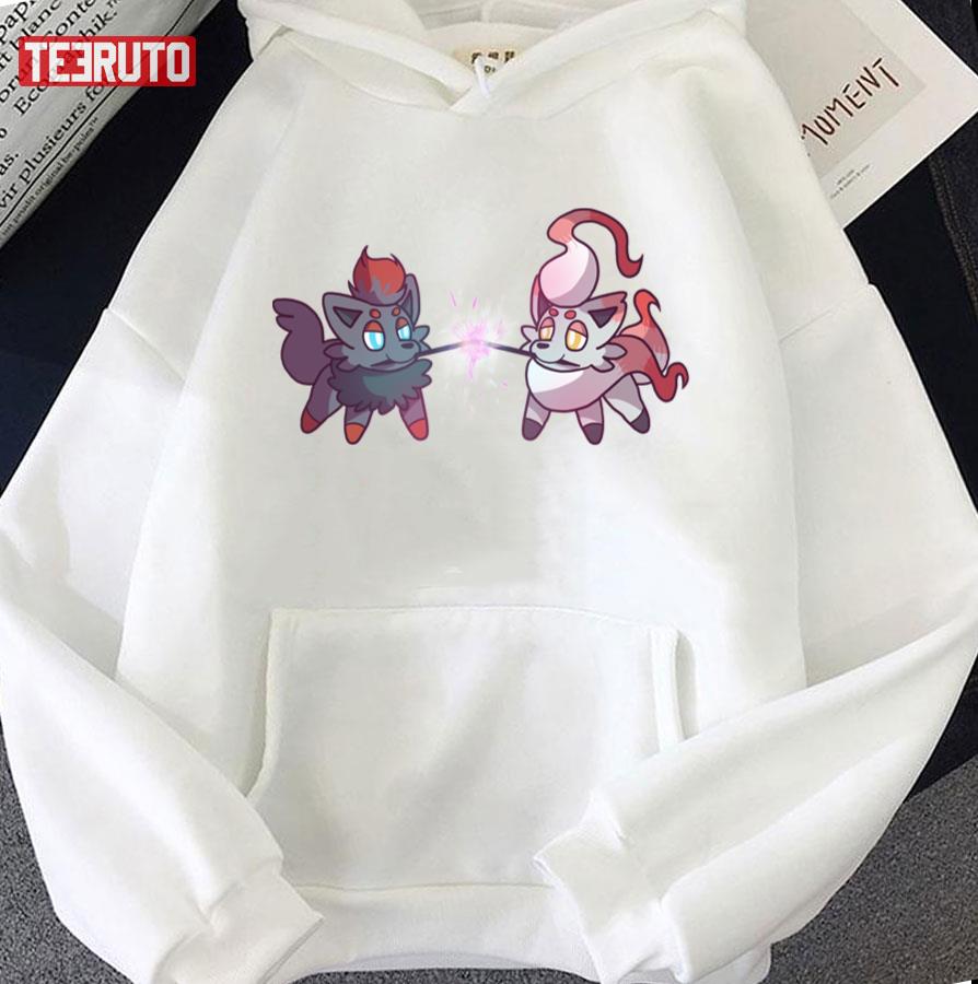 Cute Zorua And Hisuian Zorua Pokemon Go Unisex T-shirt - Teeruto