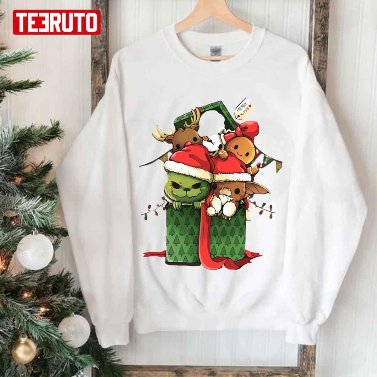 Cuties Cute Nerdy Christmas Animal Crossing Christmas Unisex Sweatshirt