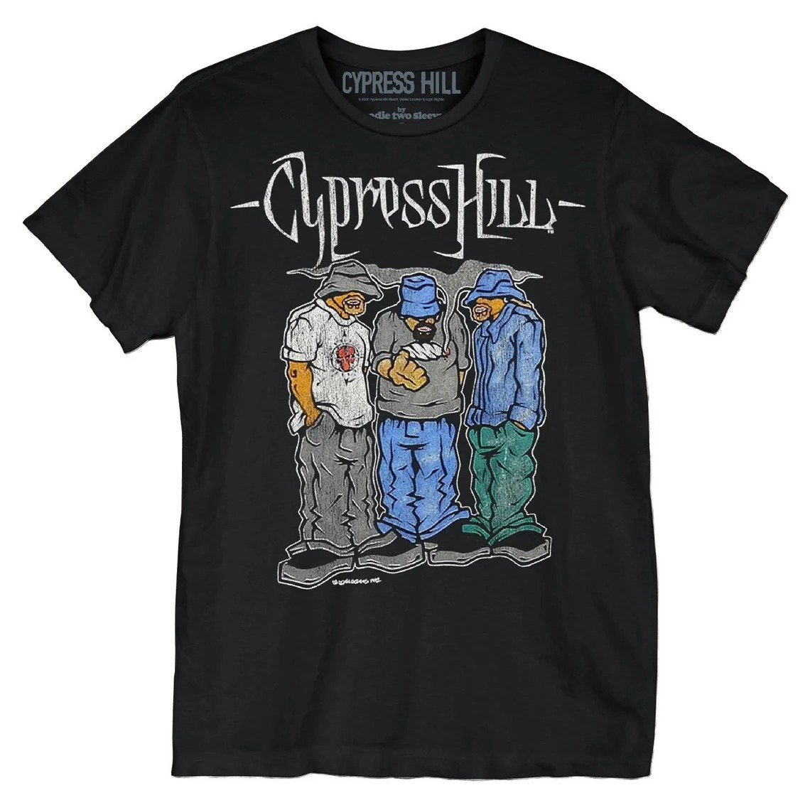 Cypress Hill Cartoon B-Real Sen Dog Eric Bobo Unisex T-shirt