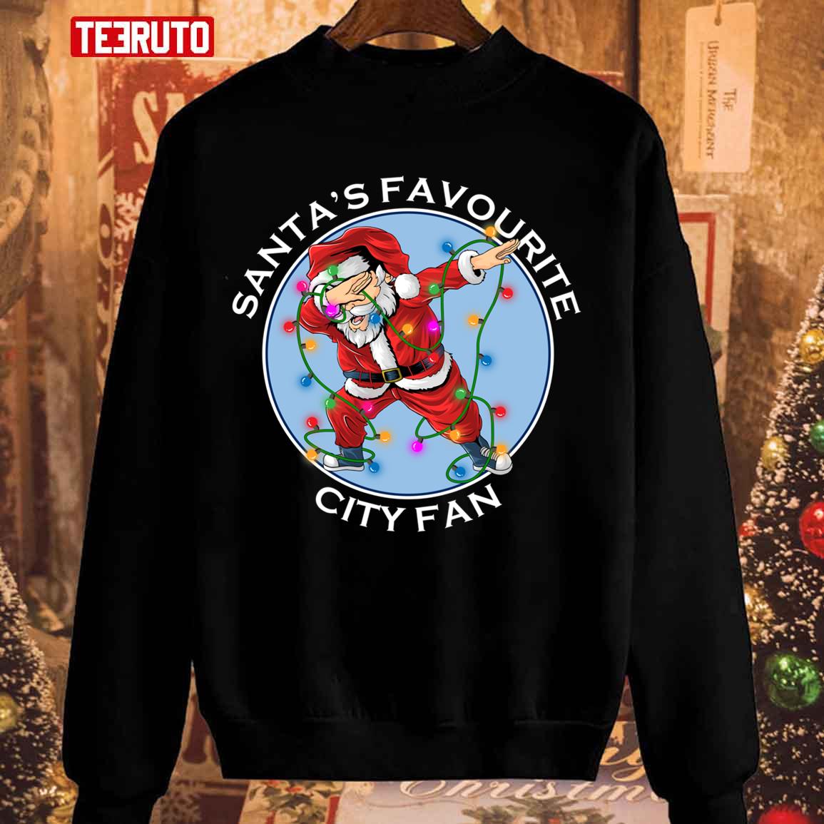 Dabbing Santa Manchester City Fan Unisex Sweatshirt
