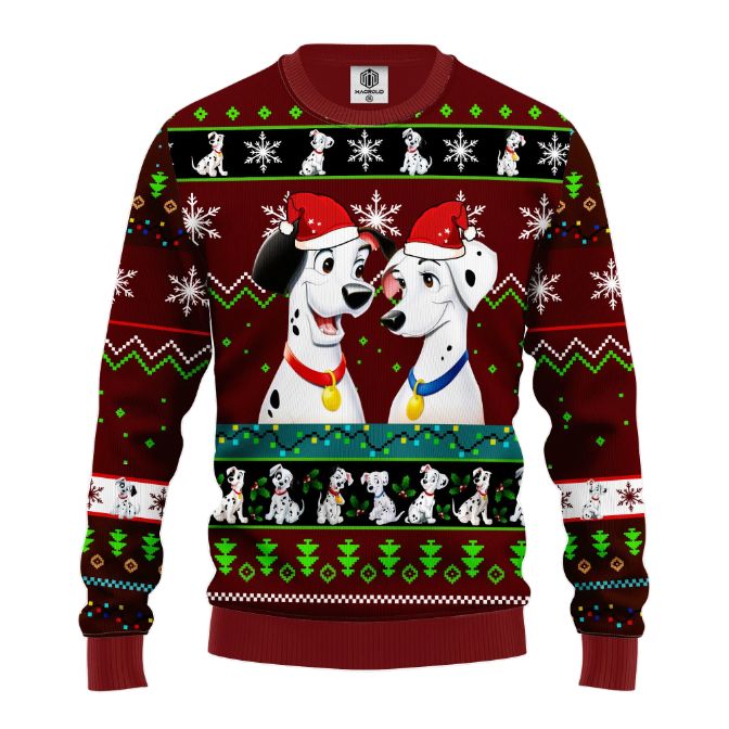 Dalmatians Merry Xmas Ugly Christmas Sweater