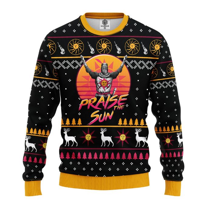 Dark Souls Praise The Sun Ugly Christmas Sweater
