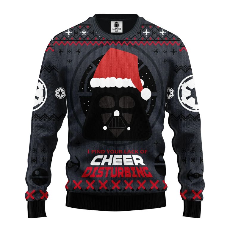 Darth Vader I Pind Your Lack Of Cheer Disturbing Ugly Christmas Sweater