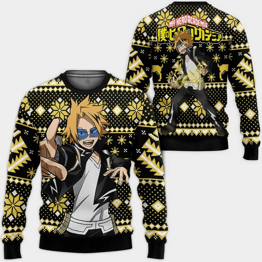 Denki Kaminari My Hero Academia Anime Christmas Wool Knitted Ugly Sweater