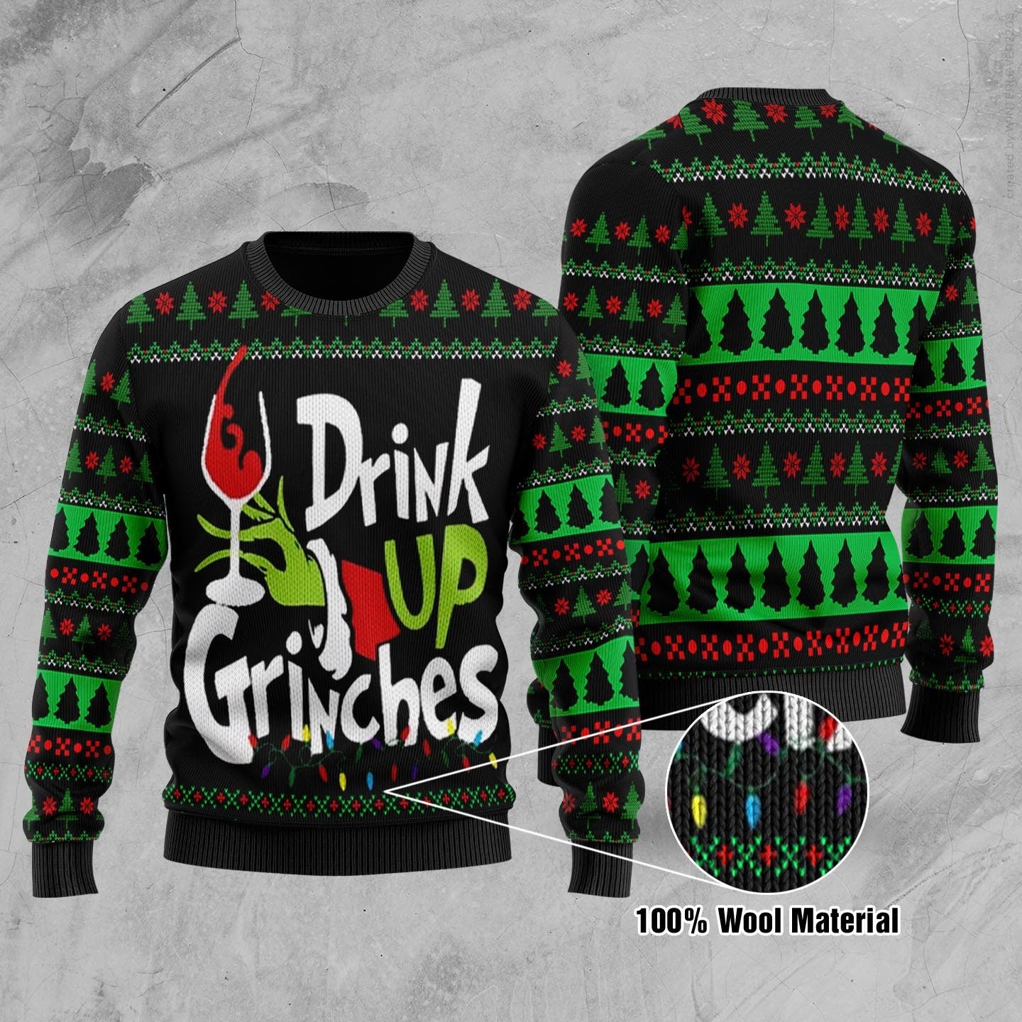 Drink Up Grinches Grinch Christmas Ugly Xmas Sweater