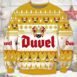 Duvel Belgian Beer Chirstmas Ugly Wool Knitted Sweater