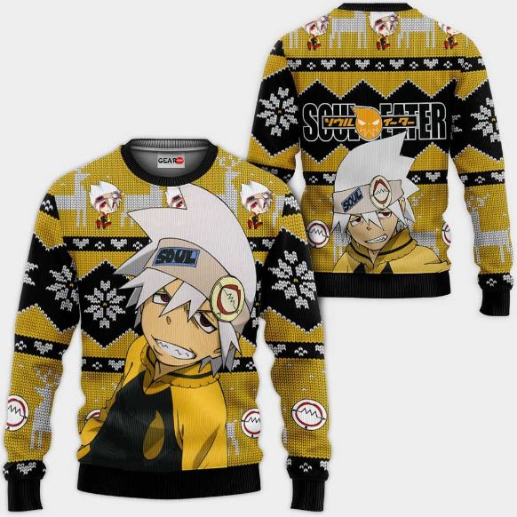 Evans Symbol Anime Soul Eater Xmas Ugly Christmas Knitted Sweater