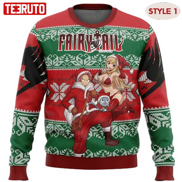 Fairy Tail Anime Christmas Ugly Wool Knitted Sweater Multiple Styles