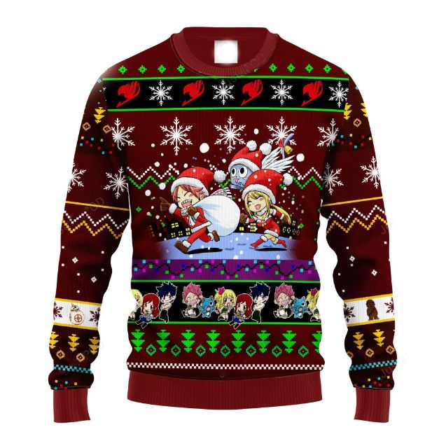 Fairy Tail Anime Elf Ugly Wool Knitted Sweater