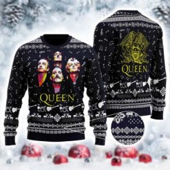 Fanmade Christmas Queen Band Ugly Xmas Wool Knitted Sweater