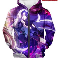 Fate Stay Night Jeanne Alter Grand Order Avenger Action Anime Hd 3d Aop Hoodie