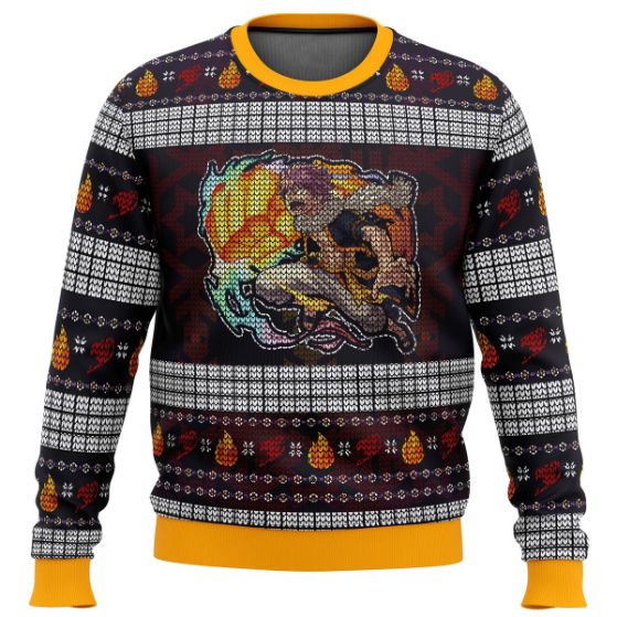 Fire Dragon’s Iron Fist Dragneel Natsu Fairy Tail Anime Ugly Wool Knitted Sweater