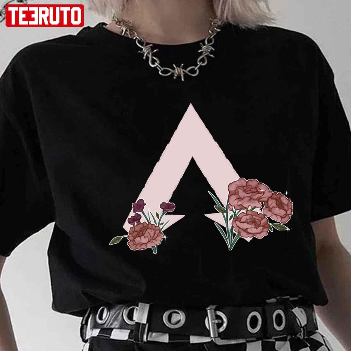 Floral Apex Legends Logo Unisex T Shirt Teeruto 1378