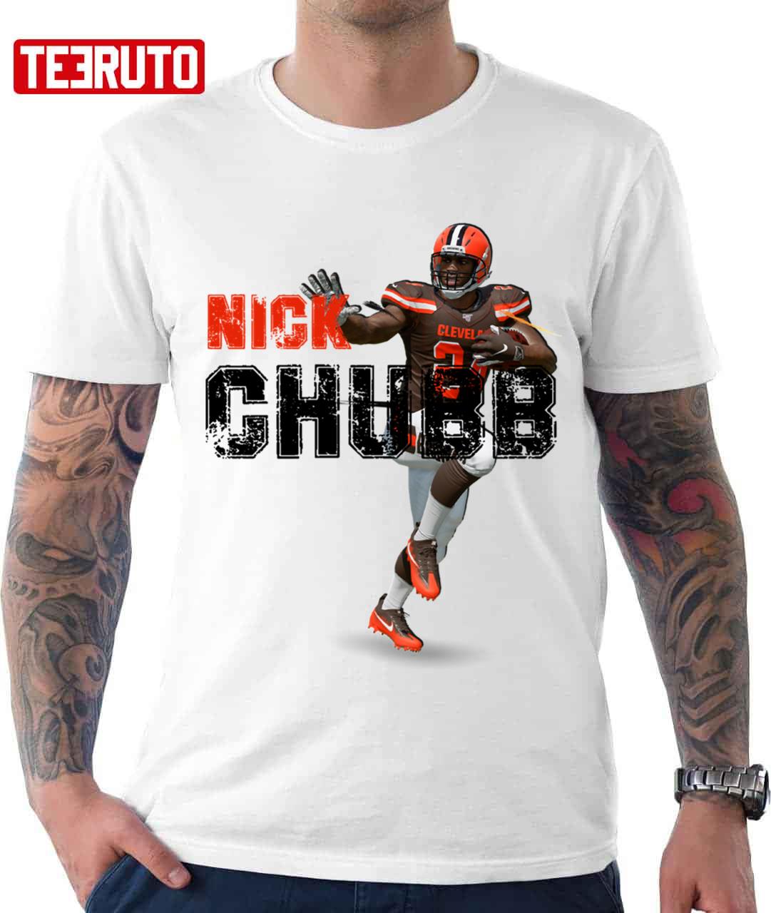 Football Player Nick Chubb Vintage Unisex T-shirt - Teeruto