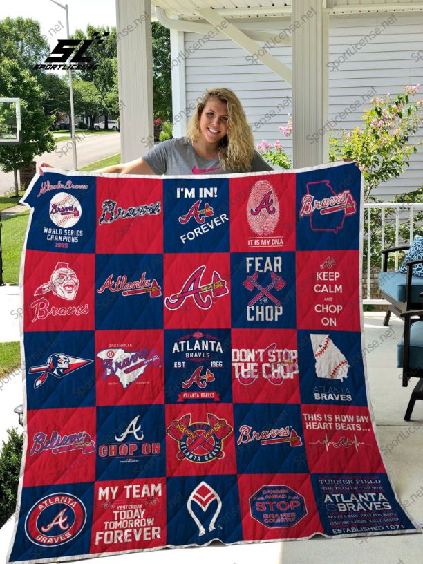 Forever Mlb Atlanta Braves Quilt Blanket - Teeruto