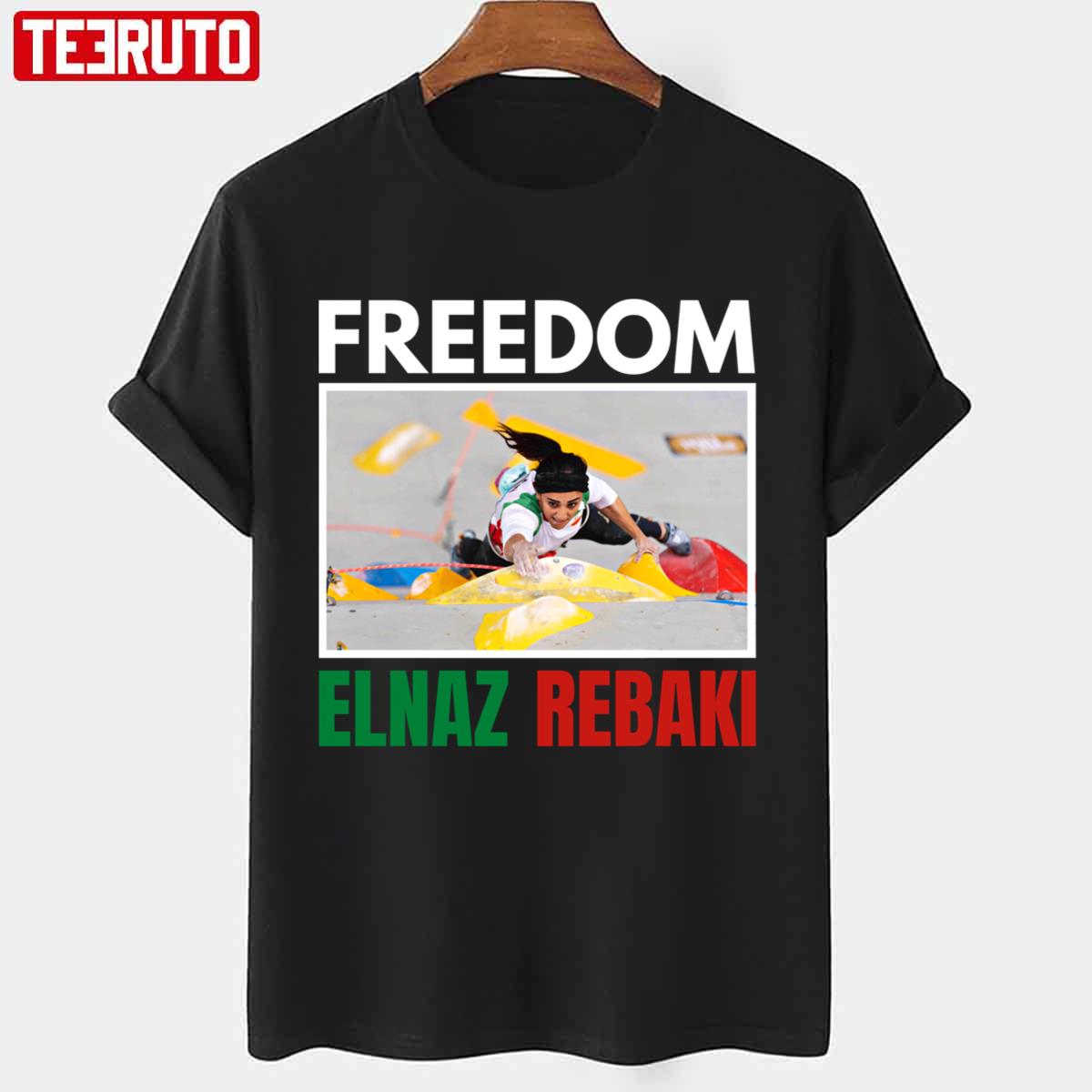 Freedom Elnaz Rekabi Iranian Climber Unisex T-shirt