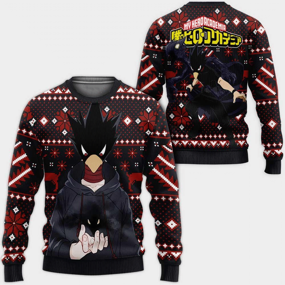 Fumikage Tokoyami My Hero Academia Anime Christmas Wool Knitted Ugly Sweater