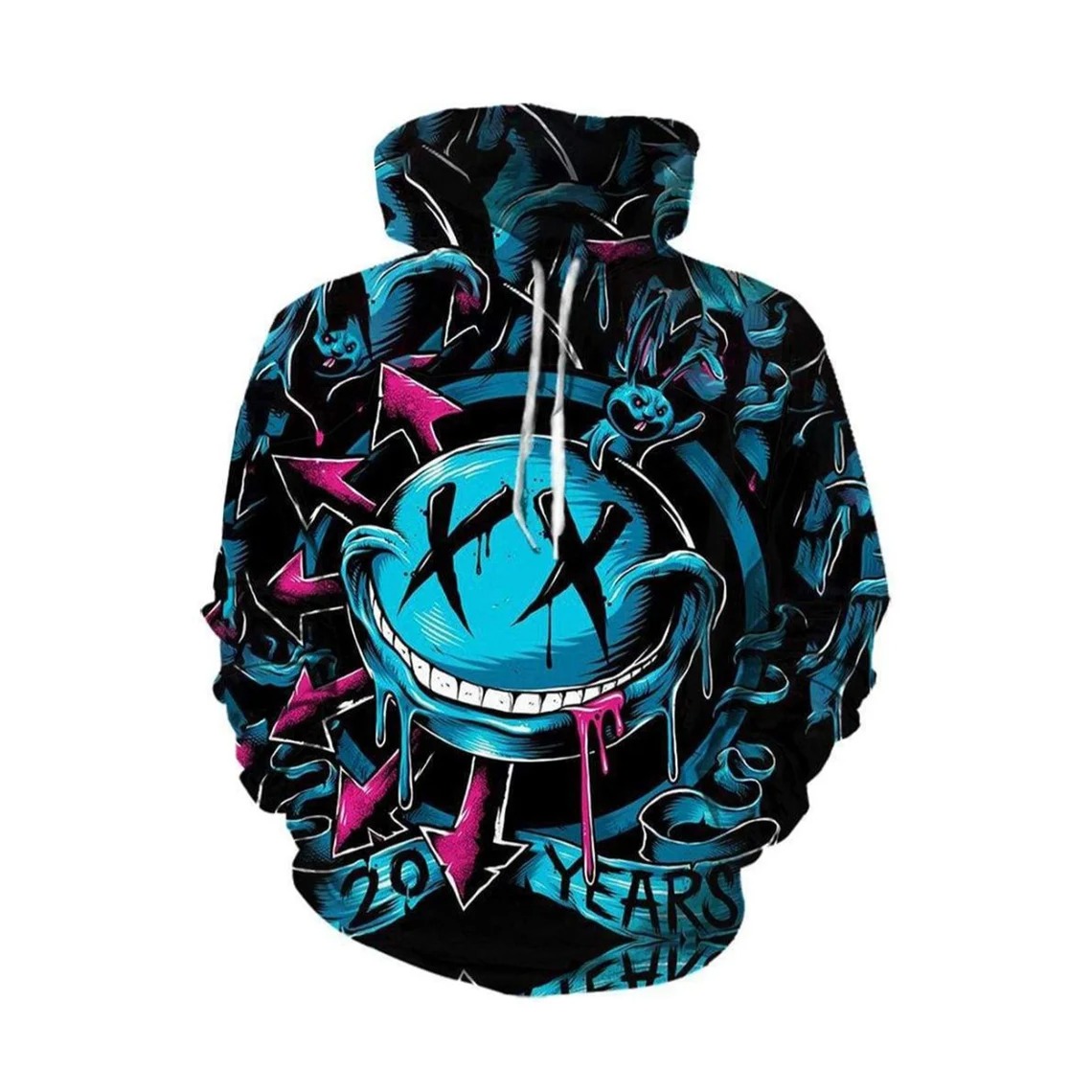 Funny Blink 182 Demon Hd 3d Aop Hoodie