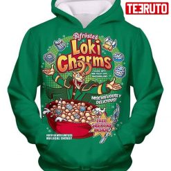 Funny Lokis Cornflakes Advertisement Green Hd 3d Aop Hoodie