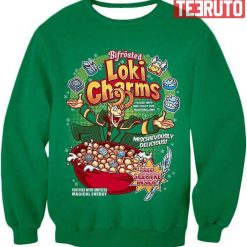 Funny Lokis Cornflakes Advertisement Green Sw 3D AOP Sweatshirt