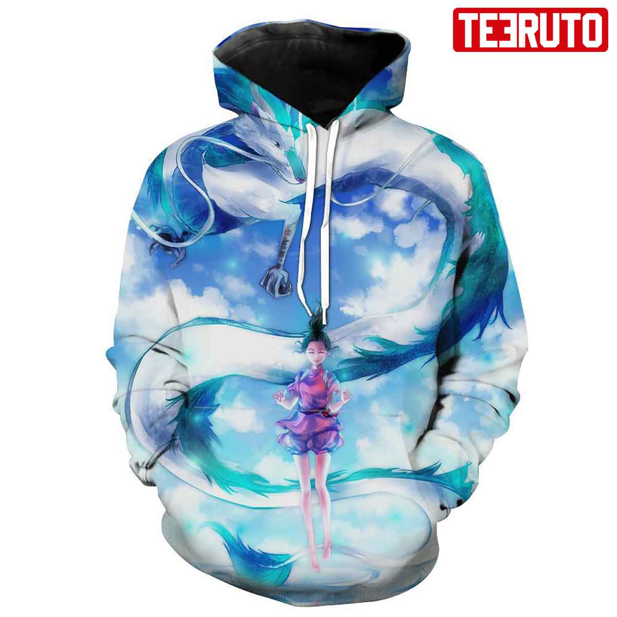 Funny Spirited Away – Studio Ghibli Spirited Away Dragon Graphic Hd 3d Aop Hoodie