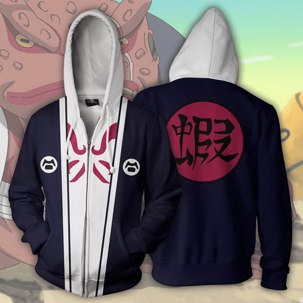 Gamabunta Cosplay Naruto – Naruto Anime Zip Up Jacket Hoodie