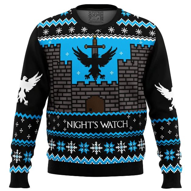Game of Thrones Night’s Watch Xmas Ugly Wool Knitted Sweater