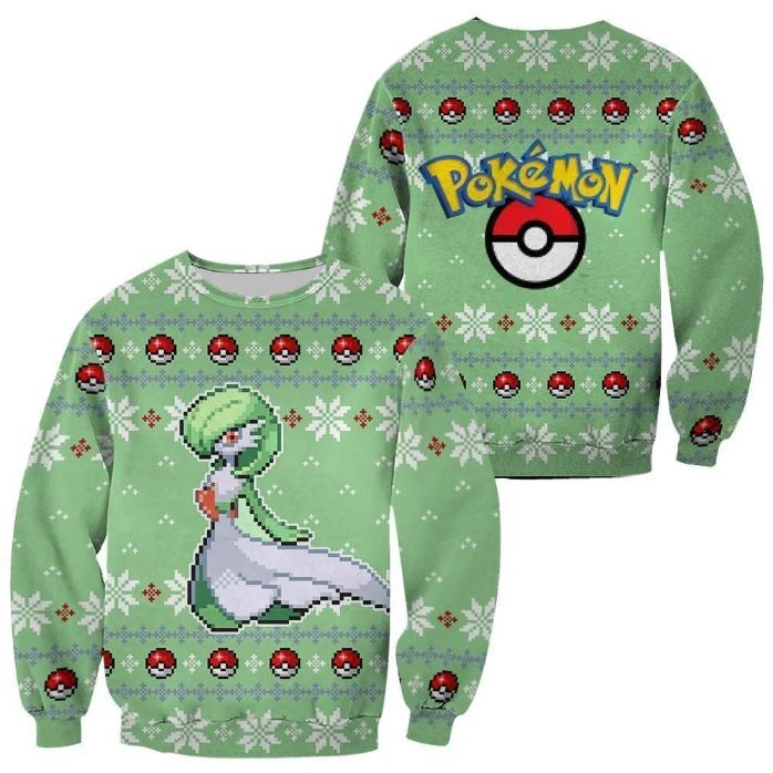 Gardevoir Pokemon Xmas Ugly Christmas Knitted Sweater