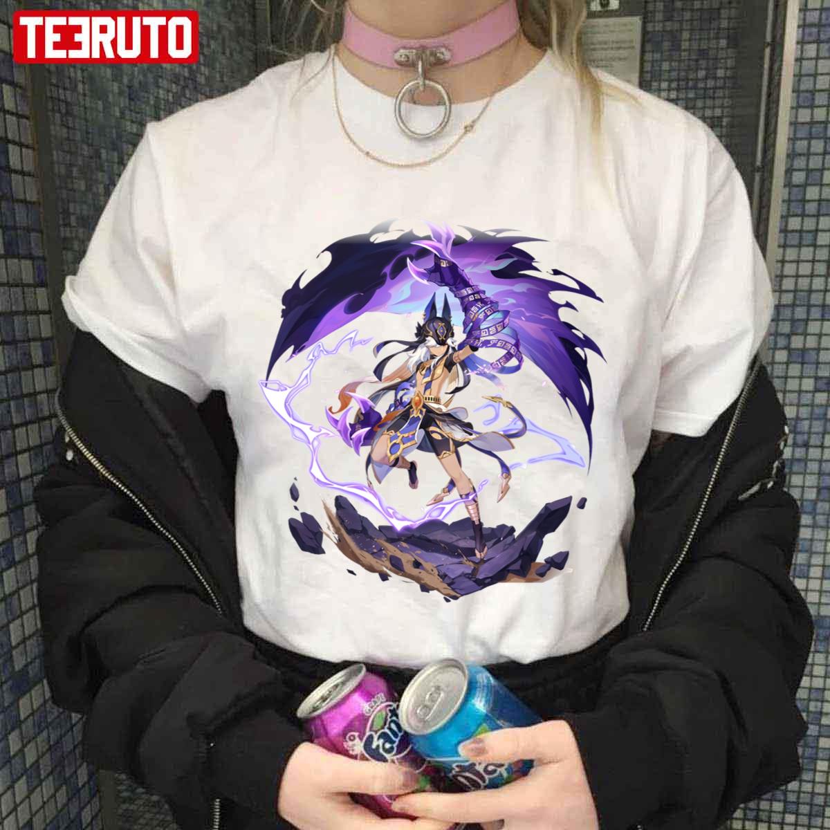 Genshin Impact Cyno Burst Splash Art Unisex T-shirt - Teeruto
