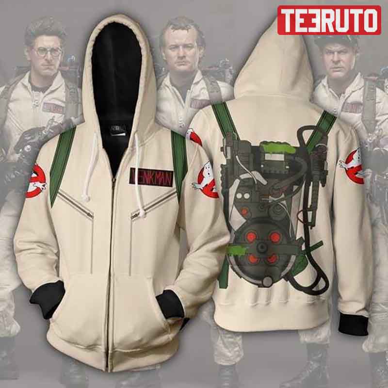 Ghostbusters Cosplay Zip Up Jacket Hoodie