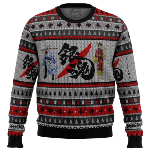 Gintama Shinsuke And Gintoki Xmas Ugly Wool Knitted Sweater
