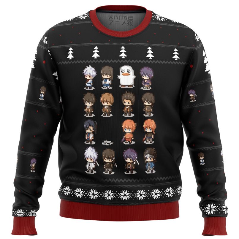 Gintama Sprites Xmas Ugly Wool Knitted Sweater
