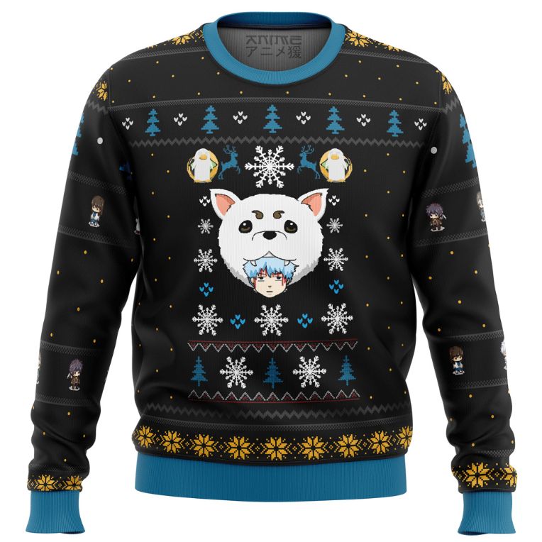 Gintama Woof Xmas Ugly Wool Knitted Sweater