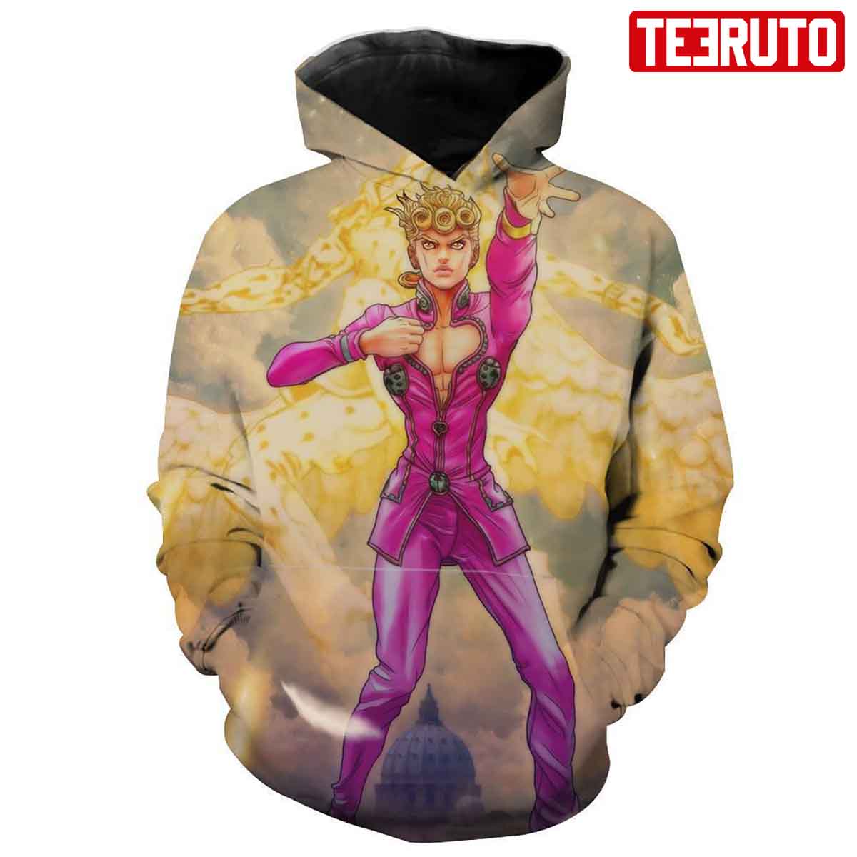 Giorno Stand – Jojo’s Bizarre Adventure Anime Clothing Stance Hd 3d Aop Hoodie