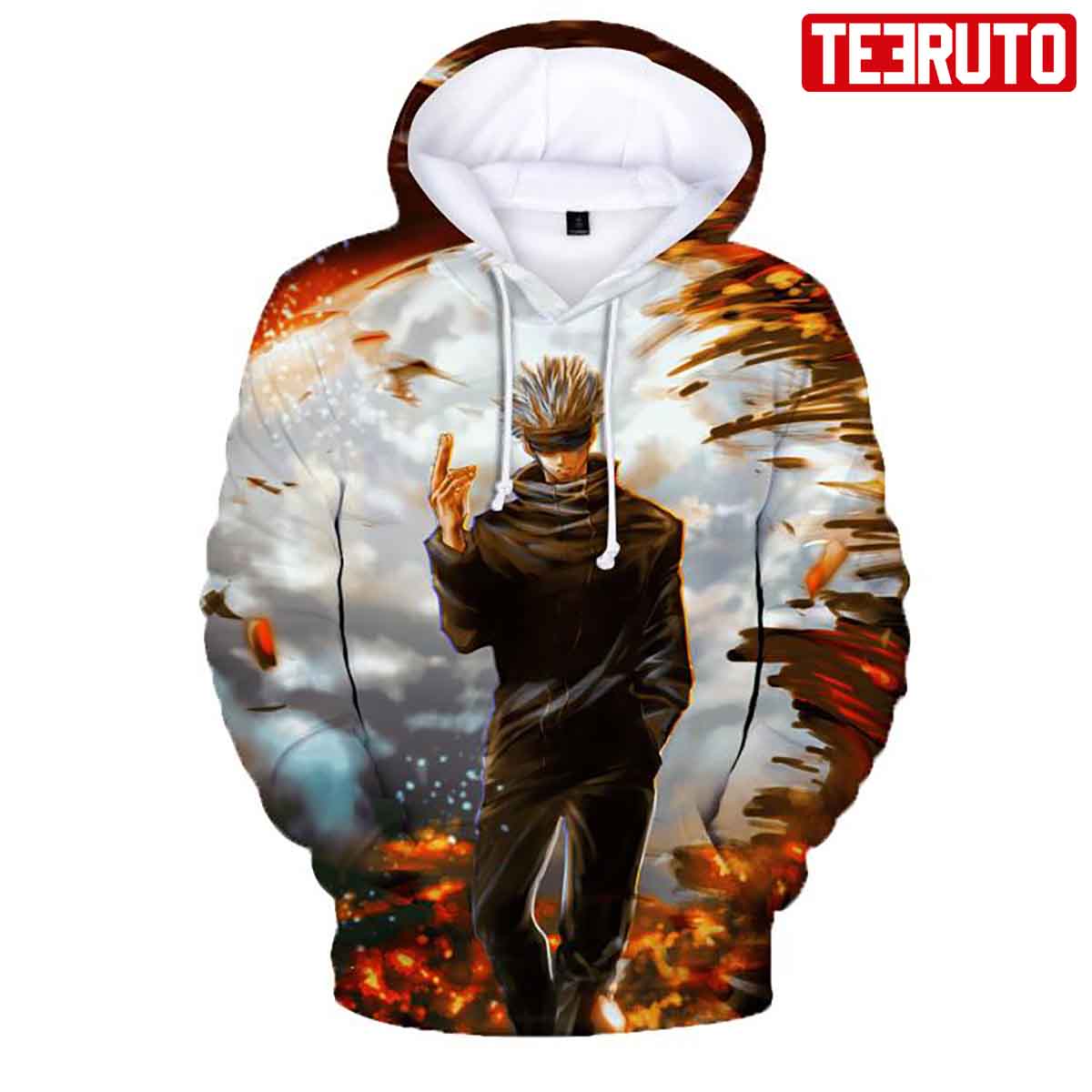 Gojo Satoru Jujutsu Kaisen Anime Fashion Streetwear Hd 3d Aop Hoodie